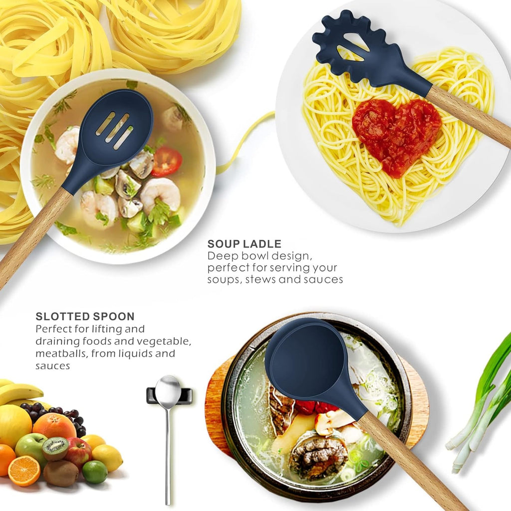 12-Piece Silicone Kitchen Utensil Set