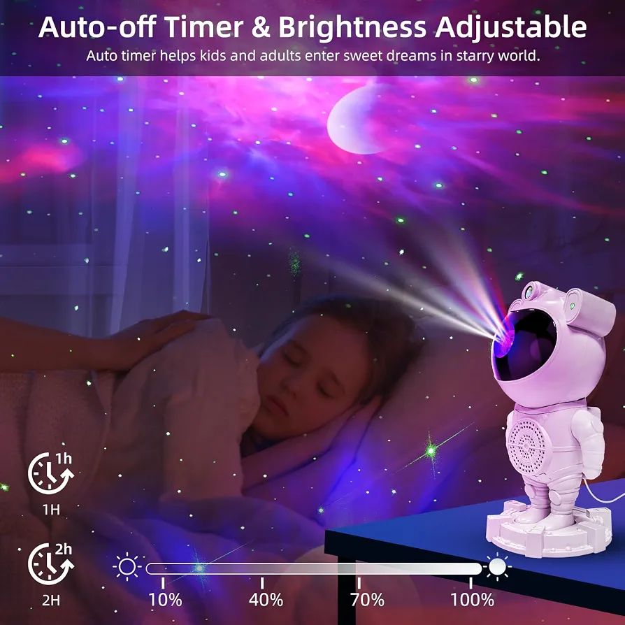 Astronaut Galaxy Star Projector Lamp