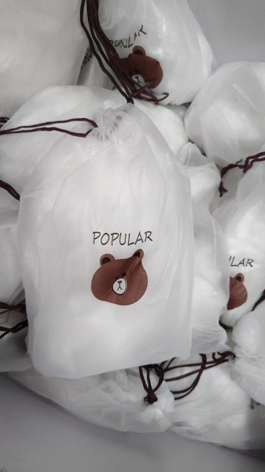 100 Pcs Disposable Food Cover Plastic Bags