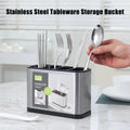 Stainless Steel Cutlery Bucket