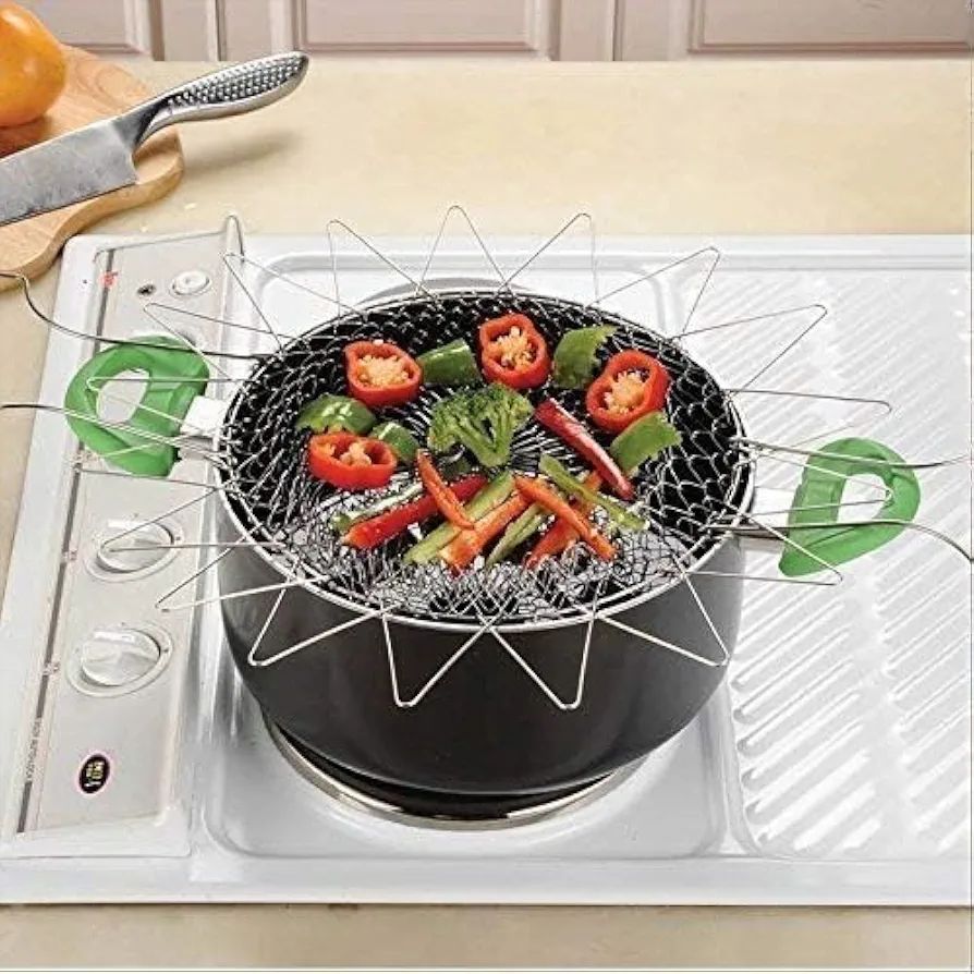 Stainless Steel Foldable Frying Basket