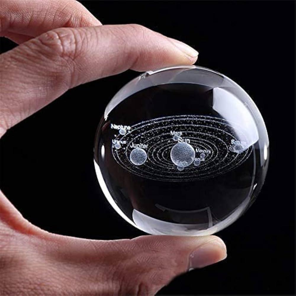 3d Galaxy Crystal Ball Night Light