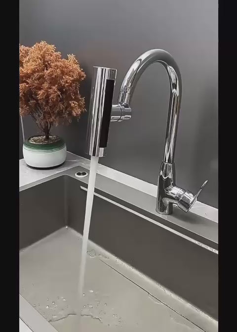 4 in 1 Kitchen Sink Faucet with Universal Swivel Shower Head